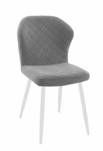 Стул DikLine 239 B22 GREY, ножки белые    