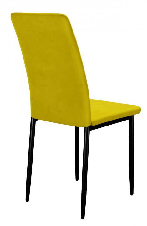Стул DikLine ТЕКС каркас черный/  B16 YELLOW    