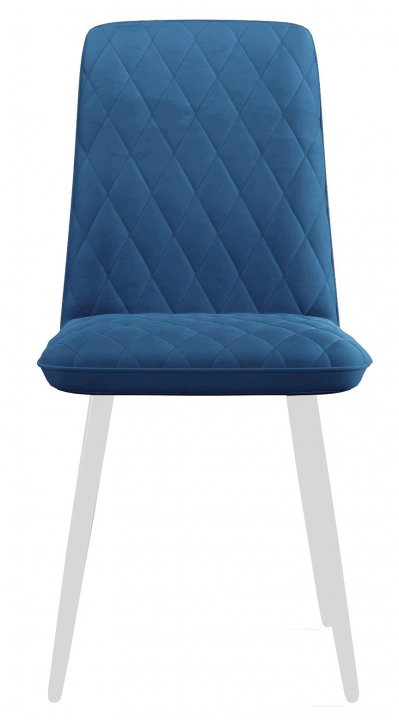 Стул DikLine 205 B8 BLUE  /ножки белые    