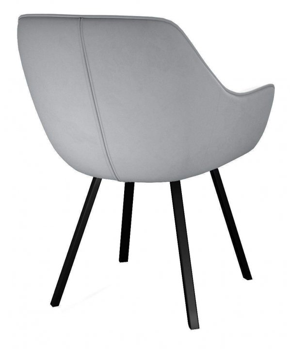 Стул DikLine 252 М поворотный, B22 GREY, ножки черные