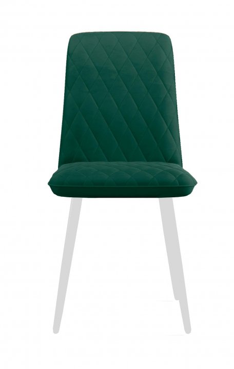 Стул DikLine 205 B10 GREEN/ножки белые