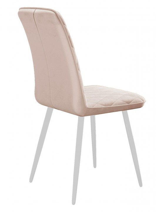 Стул DikLine 205 B03 BEIGE, ножки белые