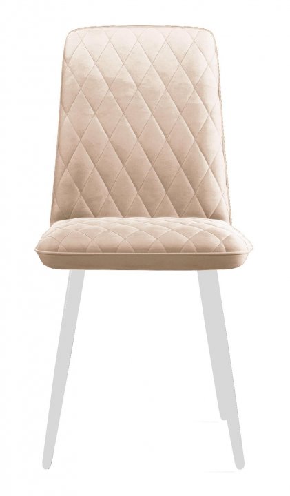 Стул DikLine 205 B03 BEIGE, ножки белые