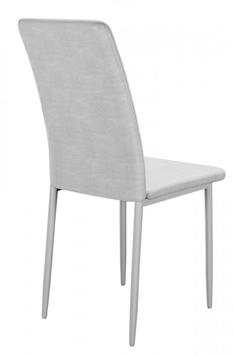 Стул DikLine ТЕКС каркас белый/ KL12 светло-серый