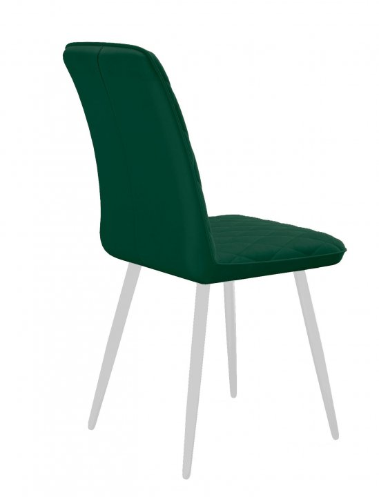 Стул DikLine 205 B10 GREEN/ножки белые