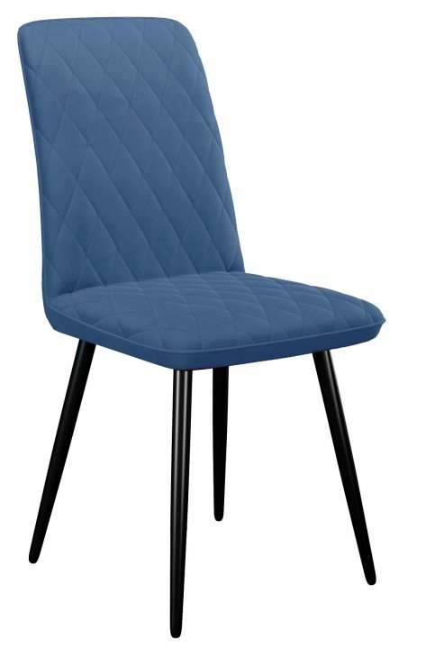 Стул DikLine 205 B8 BLUE  /ножки черные    