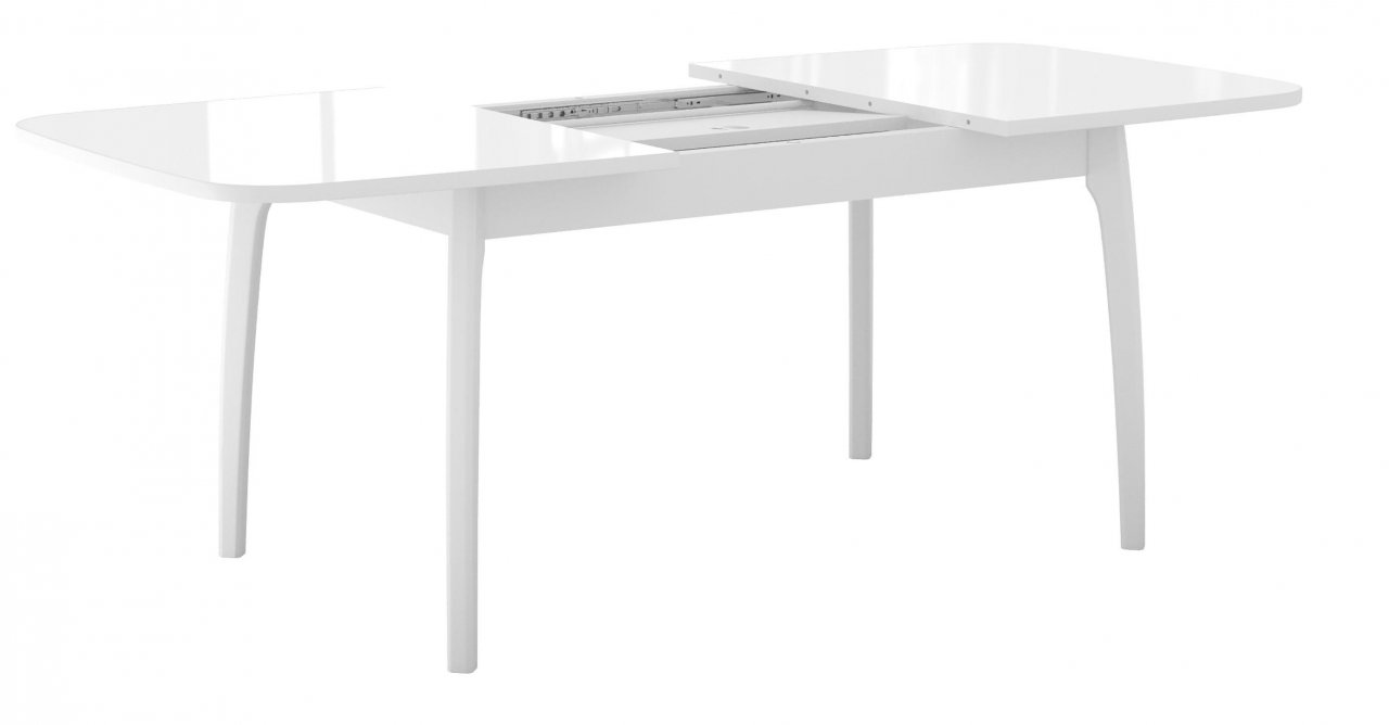 Стол DikLine М20 белый/стекло белое optiwhite
