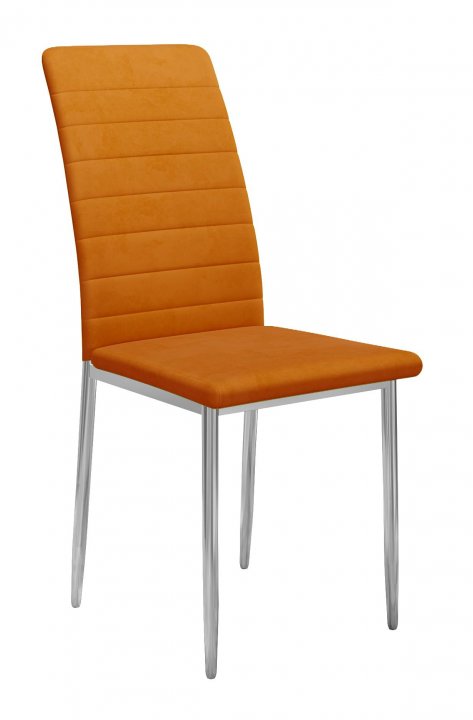 Стул DikLine ТЕКС каркас хром/ B17 TERRACOTTA    