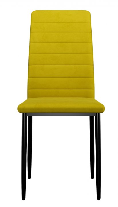 Стул DikLine ТЕКС каркас черный/  B16 YELLOW    