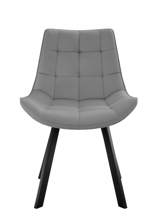 Стул DikLine 263 поворотный, B22 GREY, ножки черные