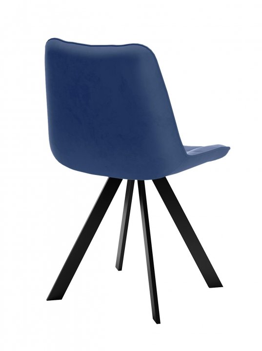 Стул DikLine 229 поворотный, B8 BLUE, ножки черные